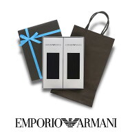 【送料無料】男性 プレゼント EMPORIO ARMANI エンポリオ アルマーニ ブランド靴下 2足セット 箱入りギフ…