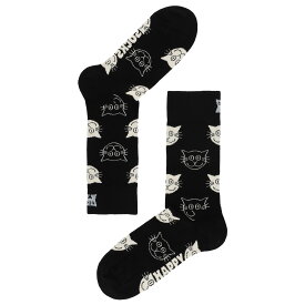 Happy Socks ハッピーソックス Cat （ キャット ）23-25.5cm クルー丈 ソックス JAPAN EDITION 靴下 ユニセックス メンズ ＆ レディース プレゼント 無料ラッピング ギフト 11233139