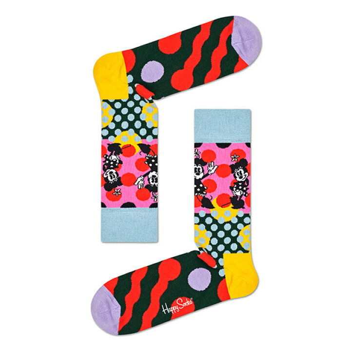 楽天市場 セール 50 Off ハッピーソックス Limited Happy Socks Disney ディズニー Minnie Time ミニー タイム クルー丈 ソックス 靴下 メンズ 男性 紳士 男性 メンズ 敬老の日 プレゼント 無料ラッピング 贈答 ギフト バレンタイン