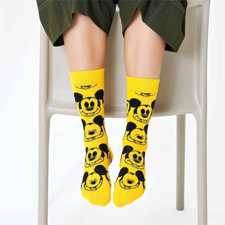 セール Happy Socks ディズニー ハッピーソックス バレンタイン ソックス Disney クルー丈 男性 Gift プレゼント ギフト 4足組 セット 贈答 メンズ 紳士 Box 靴下