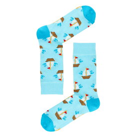 Happy Socks ハッピーソックス BARK BOAT （ バークボート ） クルー丈 ソックス 靴下 ユニセックス メンズ ＆ レディス プレゼント 無料ラッピング ギフト 10221915