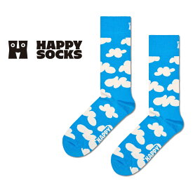 セール！20％OFF Happy Socks ハッピーソックス Cloudy（ クラウディ ） クルー丈 ソックス 靴下 ユニセックス メンズ ＆ レディス プレゼント 無料ラッピング ギフト 10231134