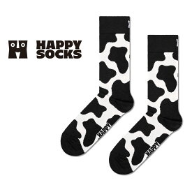 Happy Socks ハッピーソックス Cow（ カウ ） クルー丈 ソックス 靴下 ユニセックス メンズ ＆ レディス プレゼント 無料ラッピング ギフト 10231139