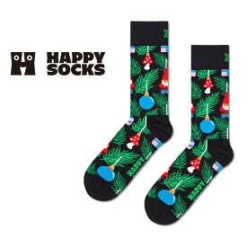 セール！20％OFF Happy Socks ハッピーソックス Christmas Tree Decoration （ クリスマス ツリー デコレーション ）クルー丈 ソックス 靴下 ユニセックス メンズ ＆ レディース プレゼント 無料ラッピング ギフト 10231152