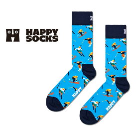 セール！20％OFF Happy Socks ハッピーソックス Skiing （ スキー ）クルー丈 ソックス 靴下 ユニセックス メンズ ＆ レディース プレゼント 無料ラッピング ギフト 10231182