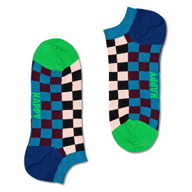 Happy Socks ハッピーソックス Checkerboard Low （ チェッカーボード ）スニーカー丈 ソックス 靴下 ユニセックス メンズ ＆ レディース プレゼント 無料ラッピング ギフト 10232026