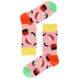 Happy Socks ハッピーソックス SUSHI（スシ） クルー丈 ソックス 靴下 ユニセックス メンズ ＆ レディス プレゼント 無料ラッピング ギフト 11233133