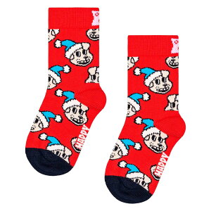 Happy Socks ハッピーソックス Kids Holiday Doggo ( キッズ ホリデードッグ ) 子供 クルー丈 ソックス 靴下 KIDS ジュニア キッズ 12240096