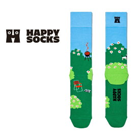 Happy Socks ハッピーソックス Garden ( ガーデン ) クルー丈 ソックス 靴下 ユニセックス メンズ ＆ レディース プレゼント 無料ラッピング ギフト 10240050