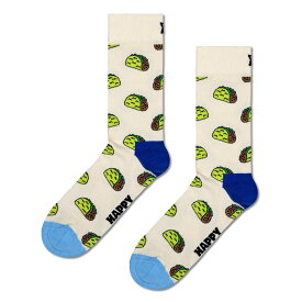 セール！20％OFF Happy Socks ハッピーソックス Taco ( タコス ) クルー丈 ソックス 靴下 ユニセックス メンズ ＆ レディース プレゼント 無料ラッピング ギフト 10240075