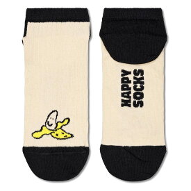 Happy Socks ハッピーソックス Banana ( バナナ ) スニーカー丈 ソックス 靴下 ユニセックス メンズ ＆ レディース プレゼント 無料ラッピング ギフト 10240110