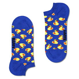 Happy Socks ハッピーソックス Rubber Duck Low Sock ( ラバーダック ) ブルー スニーカー丈 ソックス 靴下 ユニセックス メンズ ＆ レディース プレゼント 無料ラッピング ギフト 10240135