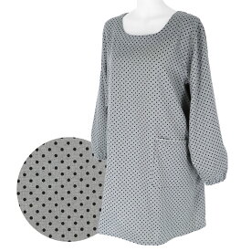 送料無料 HOUSE WEAR STUDIO ハウスウェアスタジオ ソフティドット ポリエステル100％ 水玉柄 後結び 割烹着 かっぽう着 カッポー スモック レディース エプロン 70371474 母の日 プレゼント ギフト