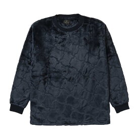 セール！30％OFF LANVIN COLLECTION ランバン コレクション 【M・Lサイズ】 滑らかフリース シルキーマイヤー クルーネック 長袖 トップス スウェットシャツ ラウンジウェア メンズ 男性 紳士 部屋着 あたたかい プレゼント ギフト 54434032