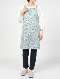 セール！30％OFF 送料無料 LICIE リッシー LIBERTY リバティプリント Field Flowers フィールドフラワー 綿100% 40ブロード 後結び ロング エプロン 撥水加工 レディース ギフト プレゼント 70553007