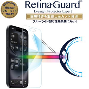 yNA^CvzRetinaGuard iPhone 16Plus/15Plus u[Cg90%Jbg KXtB ۓ tیtB یV[g ACtH 16 15 Plus v }bNX@LYh~ dx9H 0.4mm {