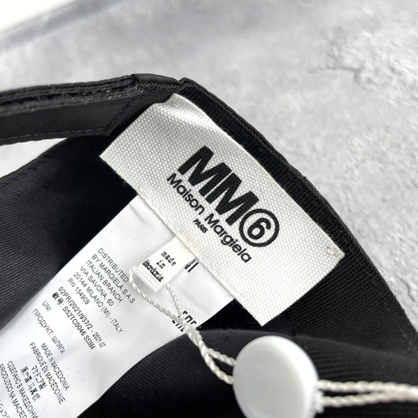 MM6 Maison Margiela メゾンマルジェラ 6ロゴ刺繍 キャップ S52TC0046 S53984 900 帽子 レディース メンズ  ユニセックス | GLANCEED（グランシード）