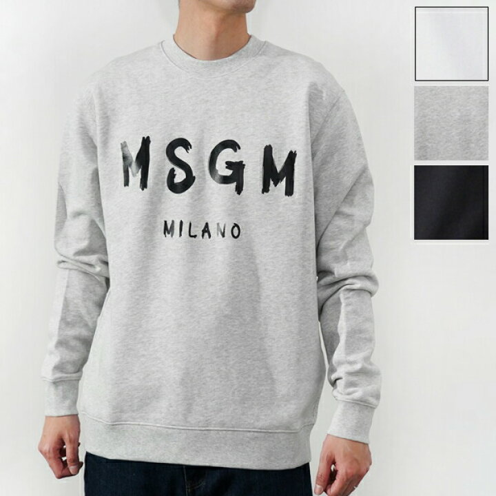 楽天市場】MSGM エムエスジーエム ロゴスウェットシャツ 2000 MM513 99 