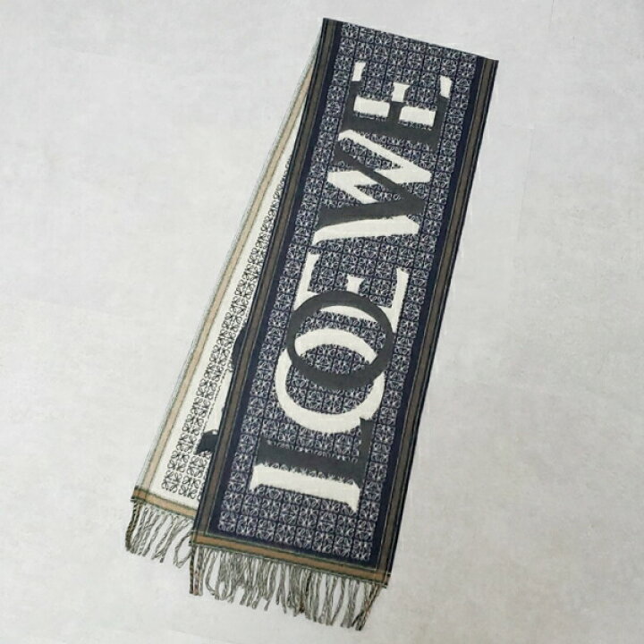 楽天市場】LOEWE ロエベ ラブ ジャカード スカーフ ストール 