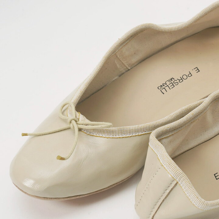 楽天市場】PORSELLI ポルセリ バレエシューズ BALLERINE PELLE 30/bone 