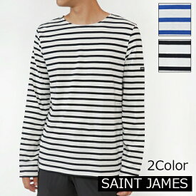 [全品10倍ポイント 要エントリー 4/17 09:59まで]SAINTJAMES セントジェームス 長袖Tシャツ 9858 MINQUIERS MODERNE メンズ マンキエモダン バスク シャツ ボートネック