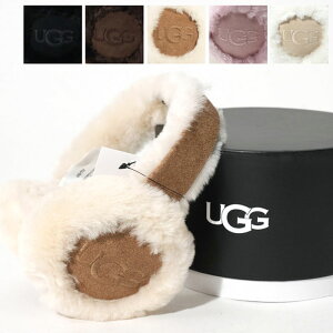 UGG アグ イヤーマフ W EMBROIDERED LOGO EARMUFF 20955 レディース エンブロイダリー ロゴ 耳あて イヤマフ シープスキン シアリング
