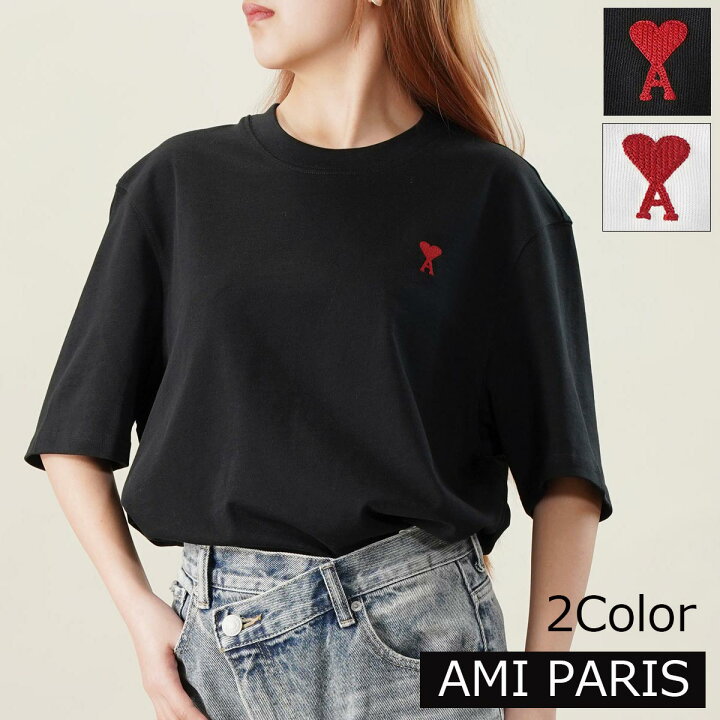 楽天市場】【クーポンSale☆5/20迄】ami paris アミパリス Tシャツ 