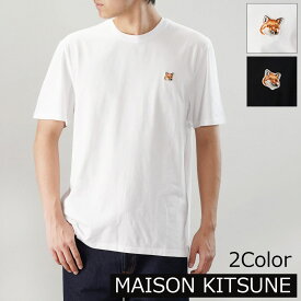 [5倍ポイント対象商品]MAISON KITSUNE メゾンキツネ 半袖Tシャツ LM00104KJ0008 メンズ FOX HEAD PATCH フォックスヘッド パッチ カットソー[po_five]