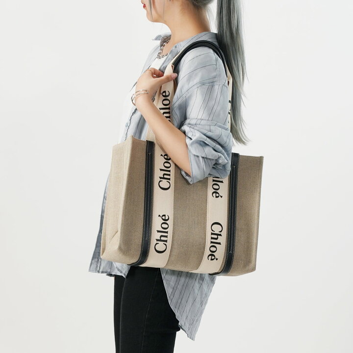 楽天市場】CHLOE クロエ トートバッグ CHC22AS383I26 91J WOODY MEDIUM  