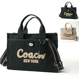 楽天ランキング1位獲得！COACH コーチ 2wayハンドバッグ CARGO TOTE CP158 レディース ショルダーバッグ ロゴ刺繍 クロスボディ