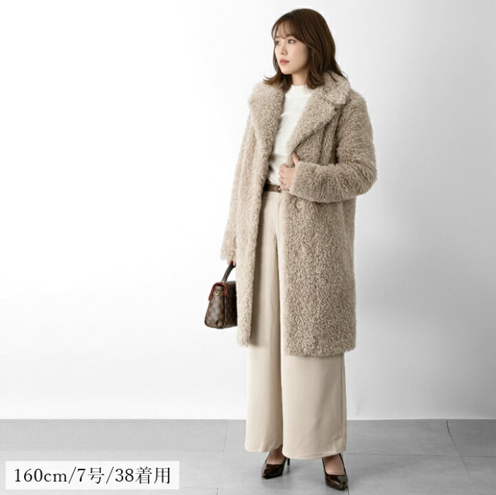 楽天市場】【クーポンで2万円OFF】HERNO ヘルノ フェイクファーコート 