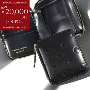 yő20,000~OFFN[|Sale11/3zCOMME des GARCONS RfM\ ܂z SA2100NE BLACK POLKA DOTS EMBOSSED Y fB[X jZbNX Eht@Xi[ {v