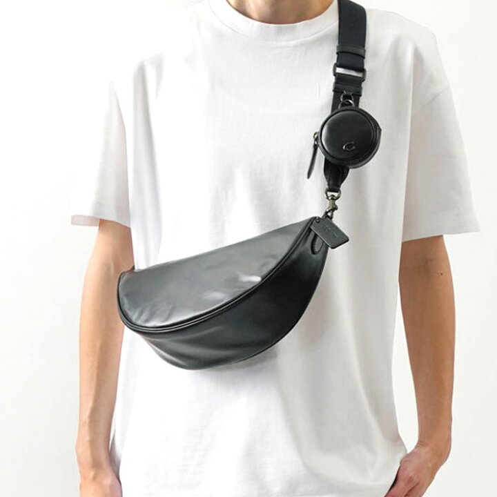 楽天市場】COACH コーチ ショルダーバッグ HALL SOFT SLING CY754 BLK 