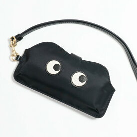 ANYA HINDMARCH アニヤハインドマーチ サングラスホルダー 180283 レディース ネックストラップ付き メガネケース Sunglasses Holder Eyes 5050925180283