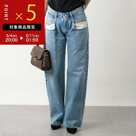 【在庫処分！決算SALE】楽天ランキング1位獲得！Maison Margiela メゾンマルジェラ デニム パンツ ジーンズ S51LA0052 S30513 レディース デニムパンツ コントラストポケット ストレート Gパン ジーパン 470 S51LA0052S30513470