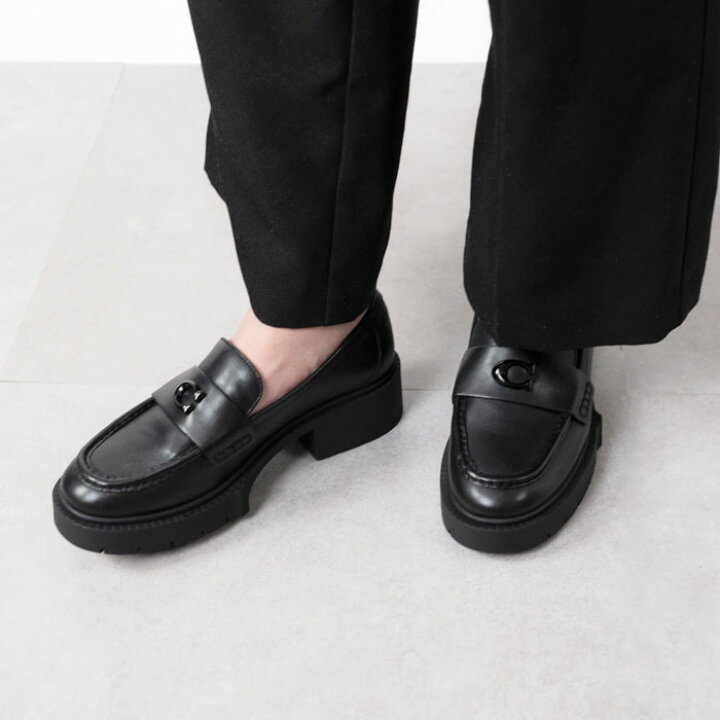 COACH（コーチ） COACH Leah レザー Loafers レディース ローファー Black : ToriDollJAPAN - 通販 - Yahoo!ショッピング | COACH Leah レザーローファー | ローファー・スリッポン