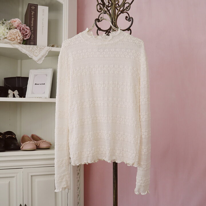楽天市場 30 Off スーパーsale Pokopoko Floral Pattern Lace Inner ポコポコ花柄レースインナー Rosewish フレンチガーリー ガーリー カジュアル レース かわいい Glanz Official