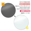 【調光 メガネレンズ交換】両面非球面ホヤ ニュールックス WF 1.60/1.67 センシティ2/センシティダーク/センシティシ…