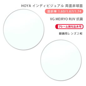 【超耐傷 メガネレンズ交換】両面非球面ホヤ ニュールックス WFi 1.60/1.67/1.74 ヴィーナスガードコート MEIRYO RUV 抗菌HOYA NULUX WFi VG MEIRYO RUV