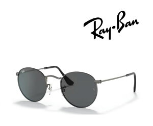 Ray-Ban �T���O���X ���C�o�� �ꂢ�΂� ROUND METAL ���E���h���^�� �ۃ��K�l RB3447 9229B1 53�T�C�Y �t���[���J���[ �K�����^�� �����Y�J���[ �_�[�N �O���[ �u�������K���i�v�u�ۏؕt���v [�~�j�h��