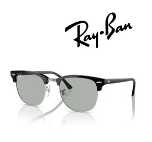 Ray-Ban ���C�o�� �ꂢ�΂� �T���O���X CLUBMASTER / �N���u�}�X�^�[ RB3016 1354R5 51�T�C�Y �t���[���J���[ �u���b�N/�V���o�[�@�����Y�J���[ ���C�g �O���[ �u�������K���i�v�u�ۏؕt���v [�~�j�h��