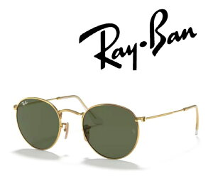 Ray-Ban �T���O���X ���C�o�� �ꂢ�΂� ROUND METAL ���E���h���^�� RB3447N 001 50�T�C�Y �t���[���J���[ �A���X�^ �S�[���h �����Y�J���[ �O���[�� G-15 �����Y ���f�B�[�X ���j�Z�b�N�X �u�������K��