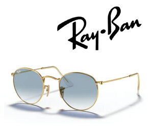 Ray-Ban �T���O���X ���C�o�� �ꂢ�΂� ROUND METAL ���E���h���^�� RB3447N 001/3F 50�T�C�Y �t���[���J���[ �A���X�^ �S�[���h �����Y�J���[ ���C�g �u���[ �O���f�B�G���g �����Y ���f�B�[�X�u����