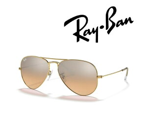 Ray-Ban �T���O���X ���C�o�� �ꂢ�΂� AVIATOR / �A�r�G�[�^�[ ���[�W���^�� RB3025 001/3E 58�T�C�Y �t���[���J���[ �A���X�^ �S�[���h �����Y�J���[ �s���N / �V���o�[ �~���[ �u�������K���i�v�u��