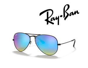 Ray-Ban �T���O���X ���C�o�� �ꂢ�΂� AVIATOR / �A�r�G�[�^�[ ���[�W���^�� RB3025 002/4O 58�T�C�Y �t���[���J���[ �u���b�N �����Y�J���[ �u���[ �t���b�V�� �u�������K���i�v�u�ۏؕt���v [�~�j