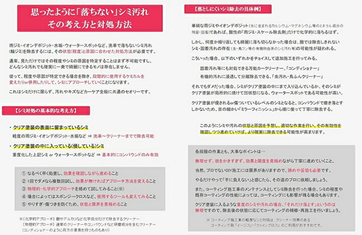 楽天市場 イオンデポジット除去 ウォータースポット除去 コーティングコンディショナー100ml 洗車で落ちないシミ イオンデポジット 雨染み 水垢 くすみ ウォータースポット スケール シリカスケール 除去 コーティング下地処理 メンテナンスに ハイブリッド