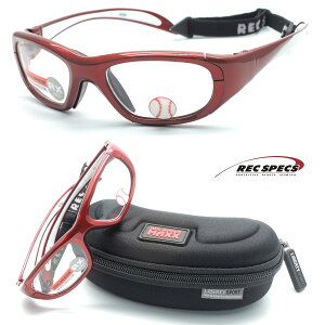 【REC SPECS】 レックスペックス MX-20B #700 レッド 子供用スポーツアイウエア 度付レンズ込【正規品】【店内全品送料無料】スポーツゴーグル カッコイイキッズメガネ