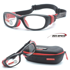 【REC SPECS】レックスペックス RS-51 #230 マットブラック 子供用スポーツアイウエア 度付レンズ込【正規品】【店内全品送料無料】スポーツゴーグル カッコイイキッズメガネ
