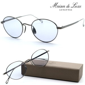 �yMaison de Luxe LUNETTES�z���]���h�����N�X ���l�b�c �T���O���X ML-124S C4.ATS �x�t���\ ���{�� �y�C���t���G���T�[�� �Έ� ���ނ��񂪃C���[�W���f���z�y���������z�y���K�i�z�N���V�b�N �{�X