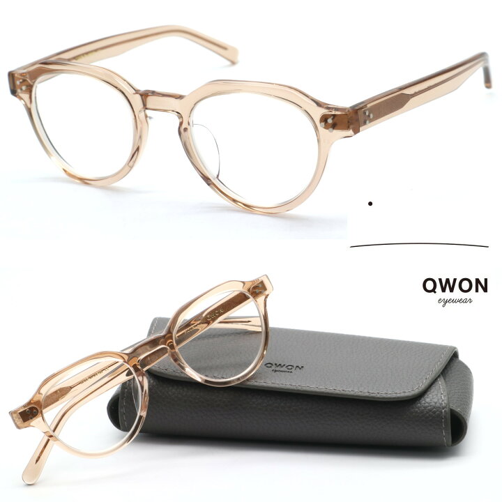 楽天市場】【QWON】クヲン model:MOURLOT col.CLLBR メガネ 度付又は度 